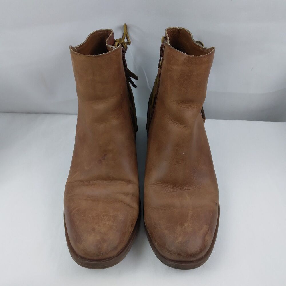 Korks By Kork Ease Belaya Boots Casual Ankle Bootie Brown Leather Women's 8.5 M - Picture 4 of 16